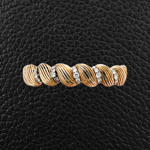 Diamond, Platinum & Yellow Gold Bracelet