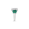 Emerald & Diamond Engagement Ring