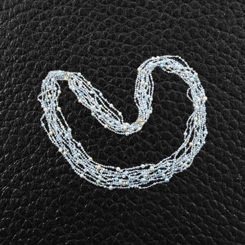 Keshi & Akoya Pearl Necklace with Diamonds