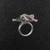 Flower Petal Ring with Pink, Yellow & Blue Sapphires