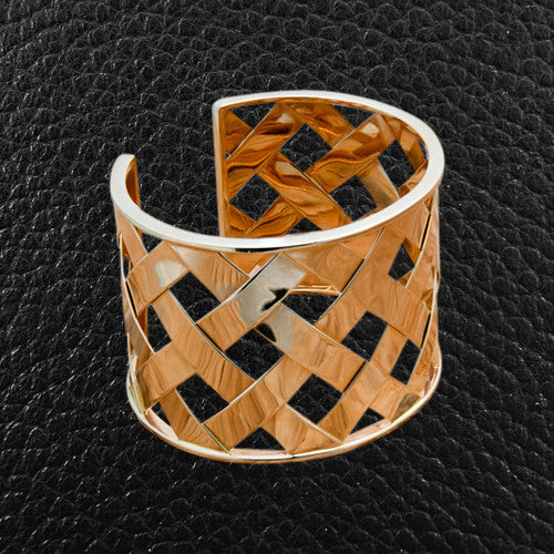 Basketweave Cuff Bracelet