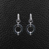 Black & White Diamond Dangle Earrings