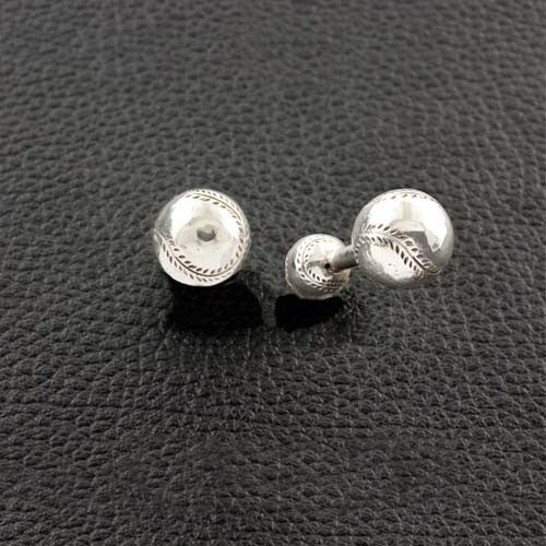 Sterling Silver Baseball Cufflinks