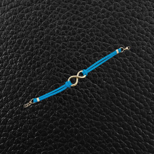 Spaghetti Strap Bracelet with Infinity Center Link