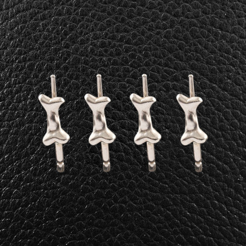 Sterling Silver Dog Bone Shirt Studs