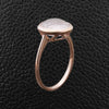 Round Rose Quartz Ring