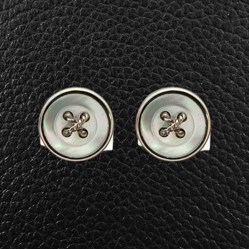 Mother of Pearl Button Cufflink