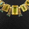 Citrine, Diamond & Emerald Estate Necklace