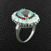 Spinel & Diamond Ring