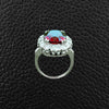 Spinel & Diamond Ring