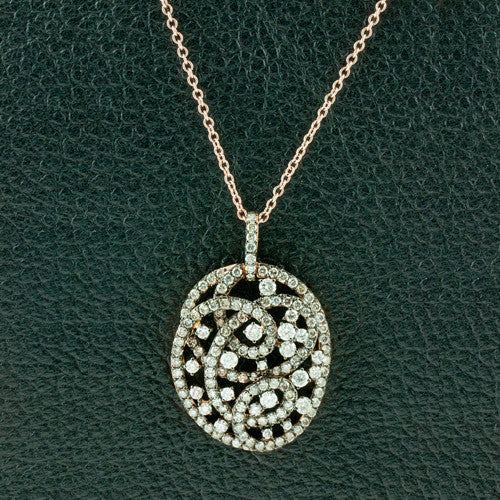 Diamond Swirl Pendant