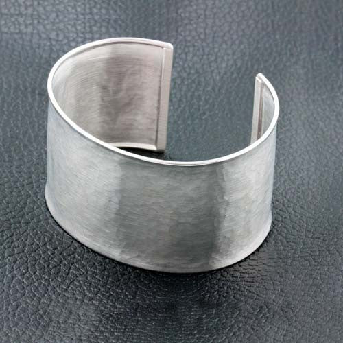 Sterling Silver Wide Cuff Bracelet