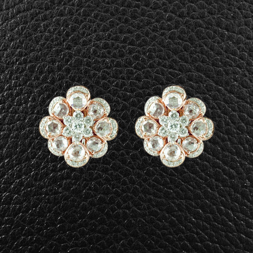 Diamond Cluster Earrings