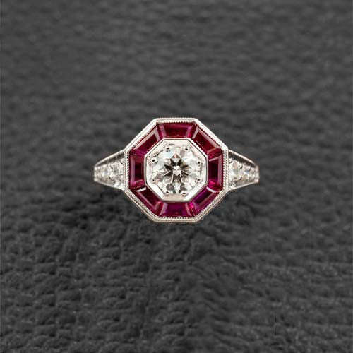 Ruby & Diamond Engagement Ring