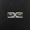 Black Ceramic Ring with Diamonds