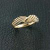 Yellow Gold & Diamond Swirl Ring