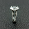Center Oval Diamond Ring