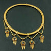 Gold & Rock Crystal Estate Necklace & Pin Set