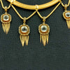 Gold & Rock Crystal Estate Necklace & Pin Set