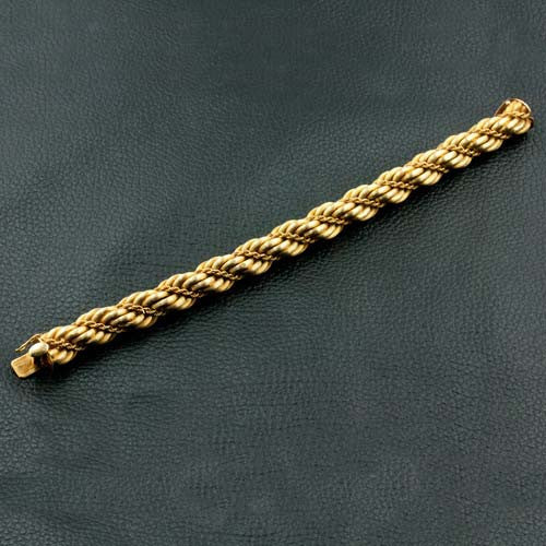 Yellow Gold Twist Bracelet - 1960's
