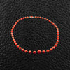 Red Coral & Black Diamond Necklace
