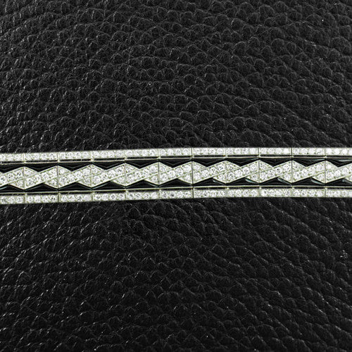 Onyx & Diamond Bracelet