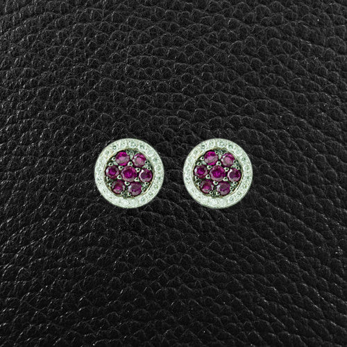 Ruby & Diamond Earrings