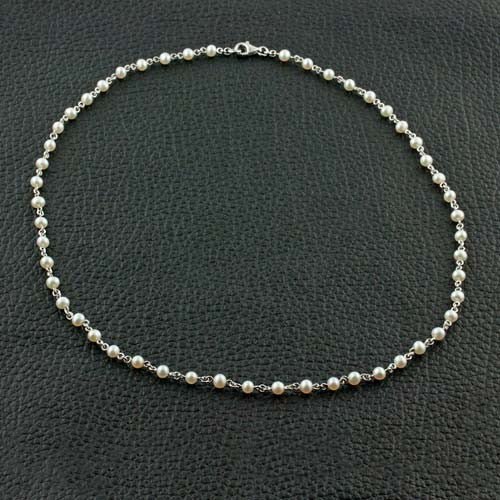 Pearl Necklace with Chain