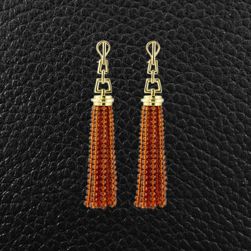 Citrine Tassel Earrings