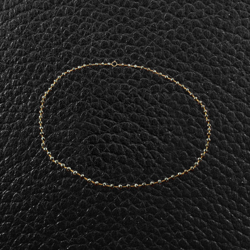 Black Bead Diamond Necklace