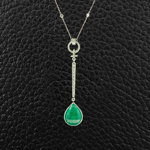Emerald & Diamond Necklace