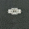 Asscher Cut Diamond Three Stone Ring