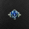 Purple Sapphire & Diamond Ring