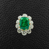 Columbian Emerald & Diamond Ring