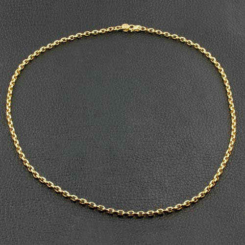Yellow Gold Chain Link Necklace