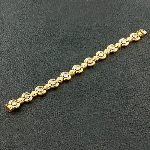 Gold & Diamond Estate Bracelet