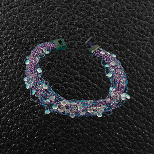 Amethyst & Pink Tourmaline Bead Necklace