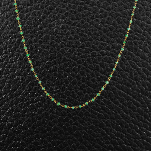 Emerald Bead Necklace