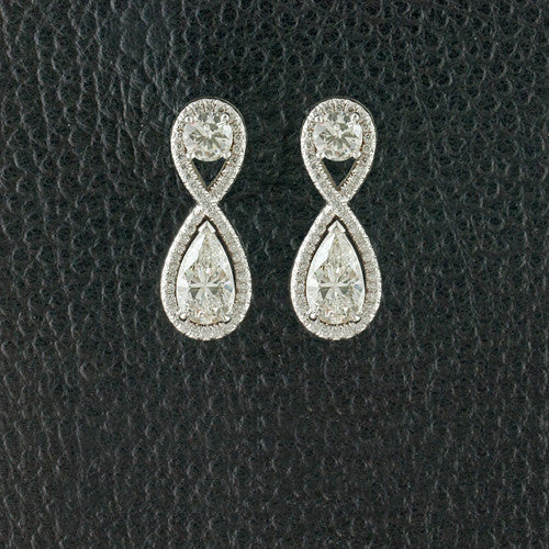 Diamond Infinity Earrings