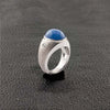 Star Sapphire & Diamond Ring