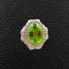 Peridot & Diamond Ring