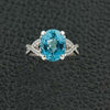 Aquamarine & Diamond Ring