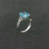 Aquamarine & Diamond Ring