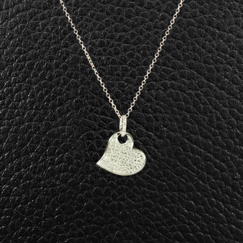 Stylized Diamond Heart Pendant