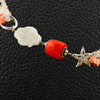 Coral & Crystal Necklace