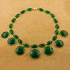 Green Onyx & Diamond Necklace