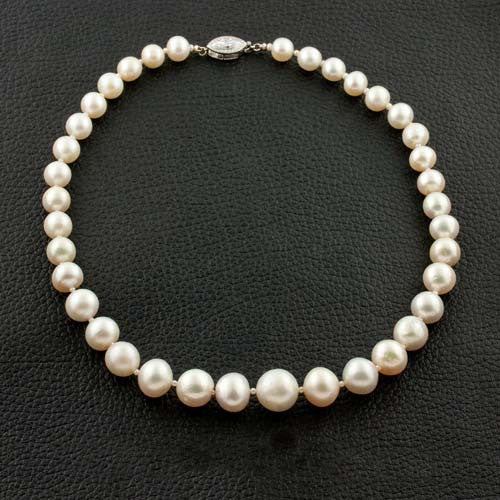 Cartier Estate Certified Natural Pearl Necklace