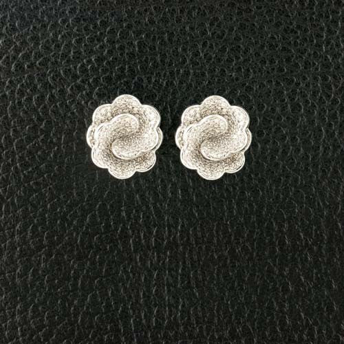 Diamond Flower Earrings