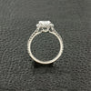 Oval Diamond Ring with Diamond Halo