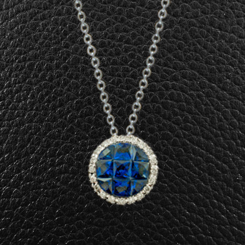 Multi-Sapphire & Diamond Pendant